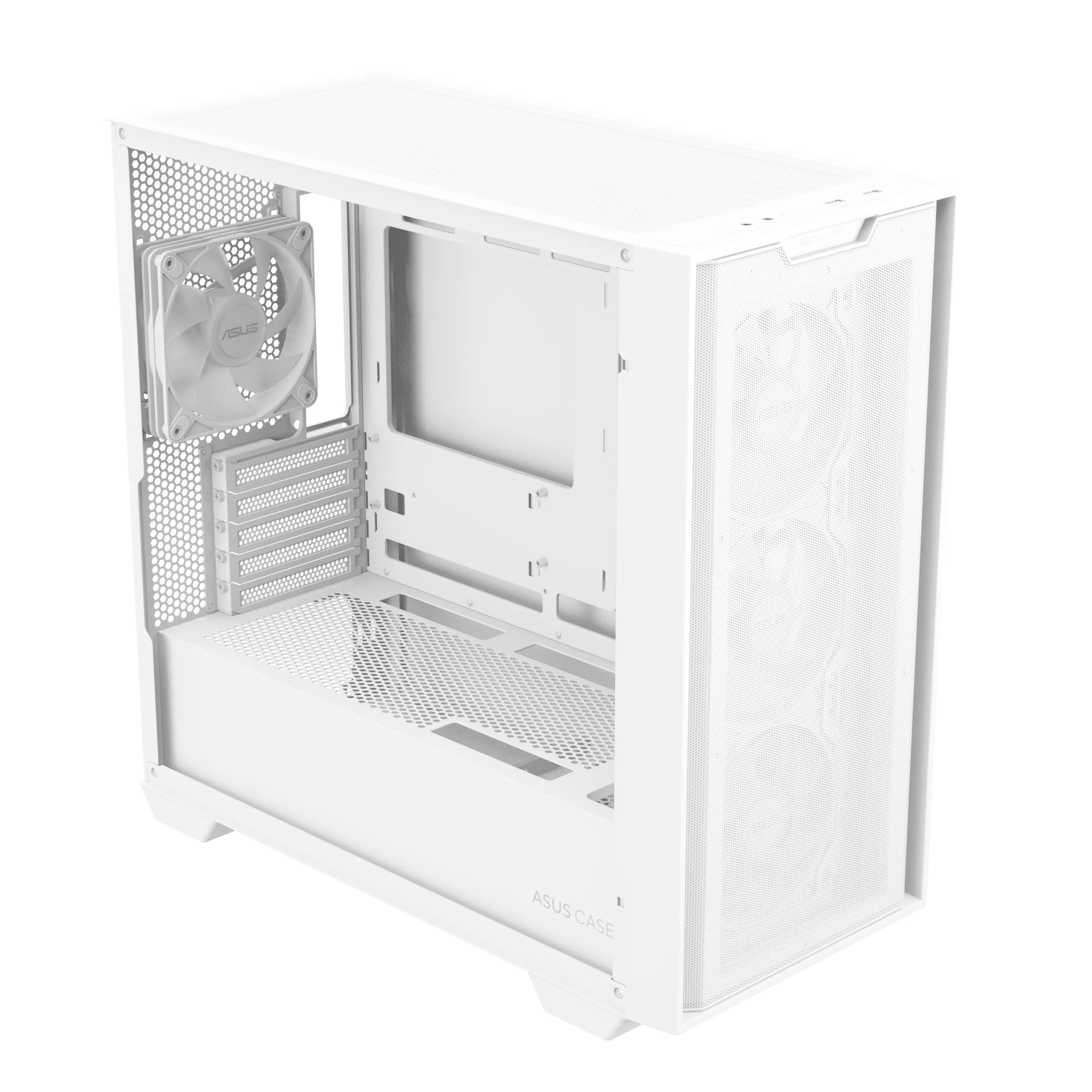 Asus A21 Plus TG ARGB -mATX case, window, white