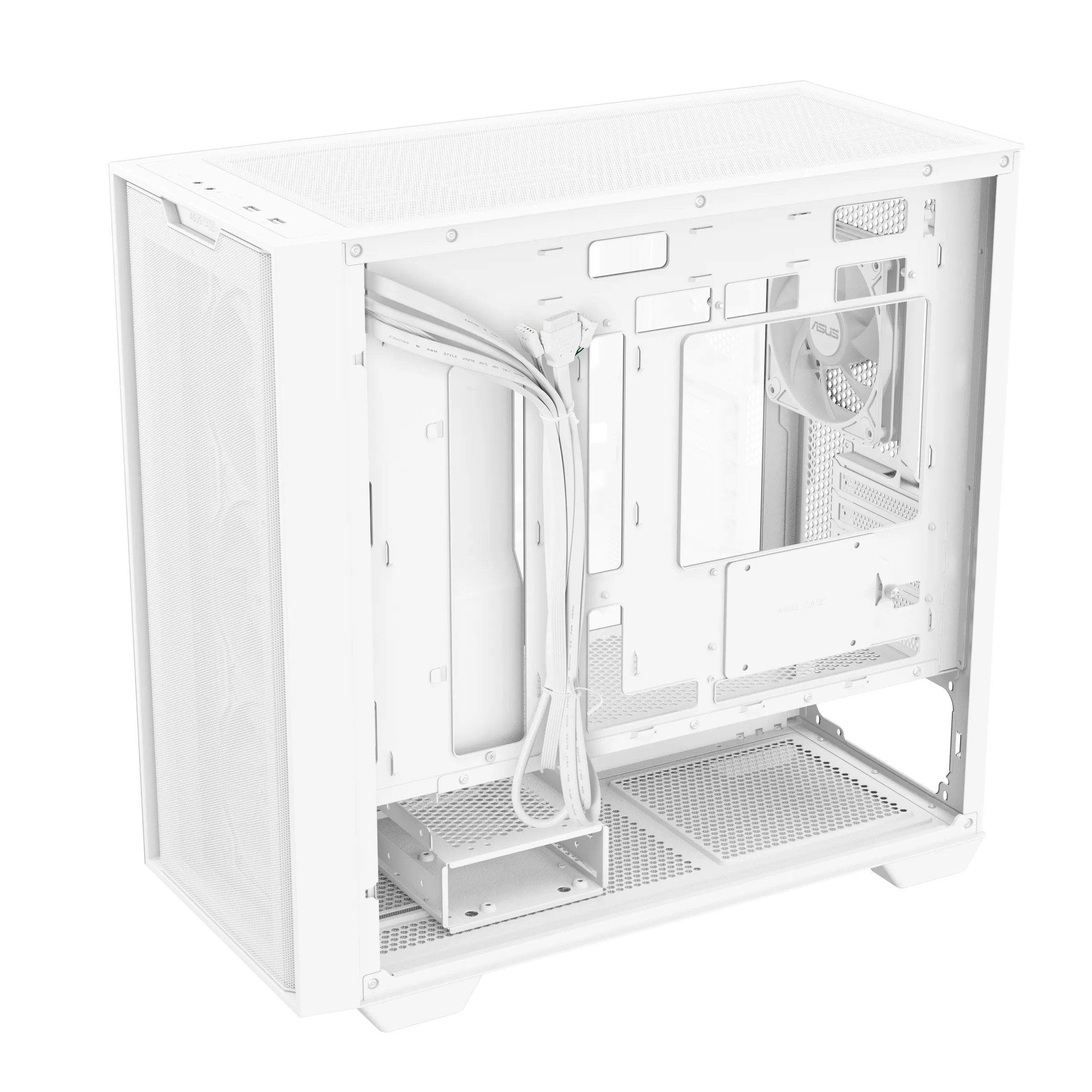 Asus A21 Plus TG ARGB -mATX case, window, white