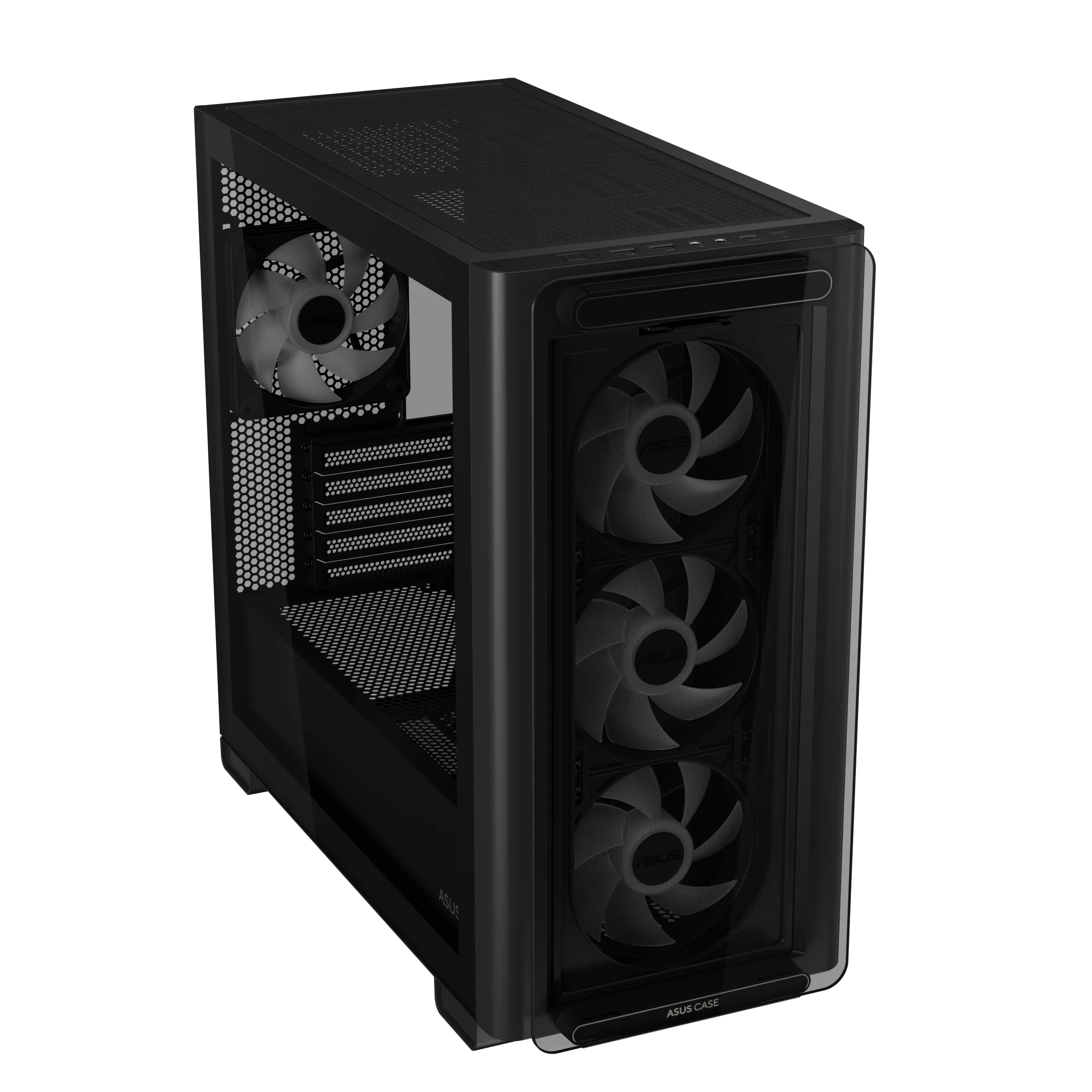 ASUS A23 PLUS Tempered Glass ARGB mATX Case - Black