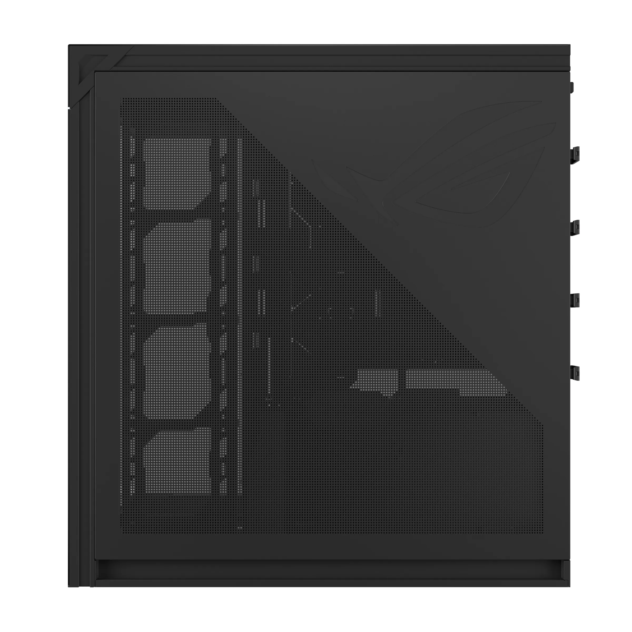 ASUS ROG Cronox GR801 Midi-Tower Case with window and RGB lighting, Black