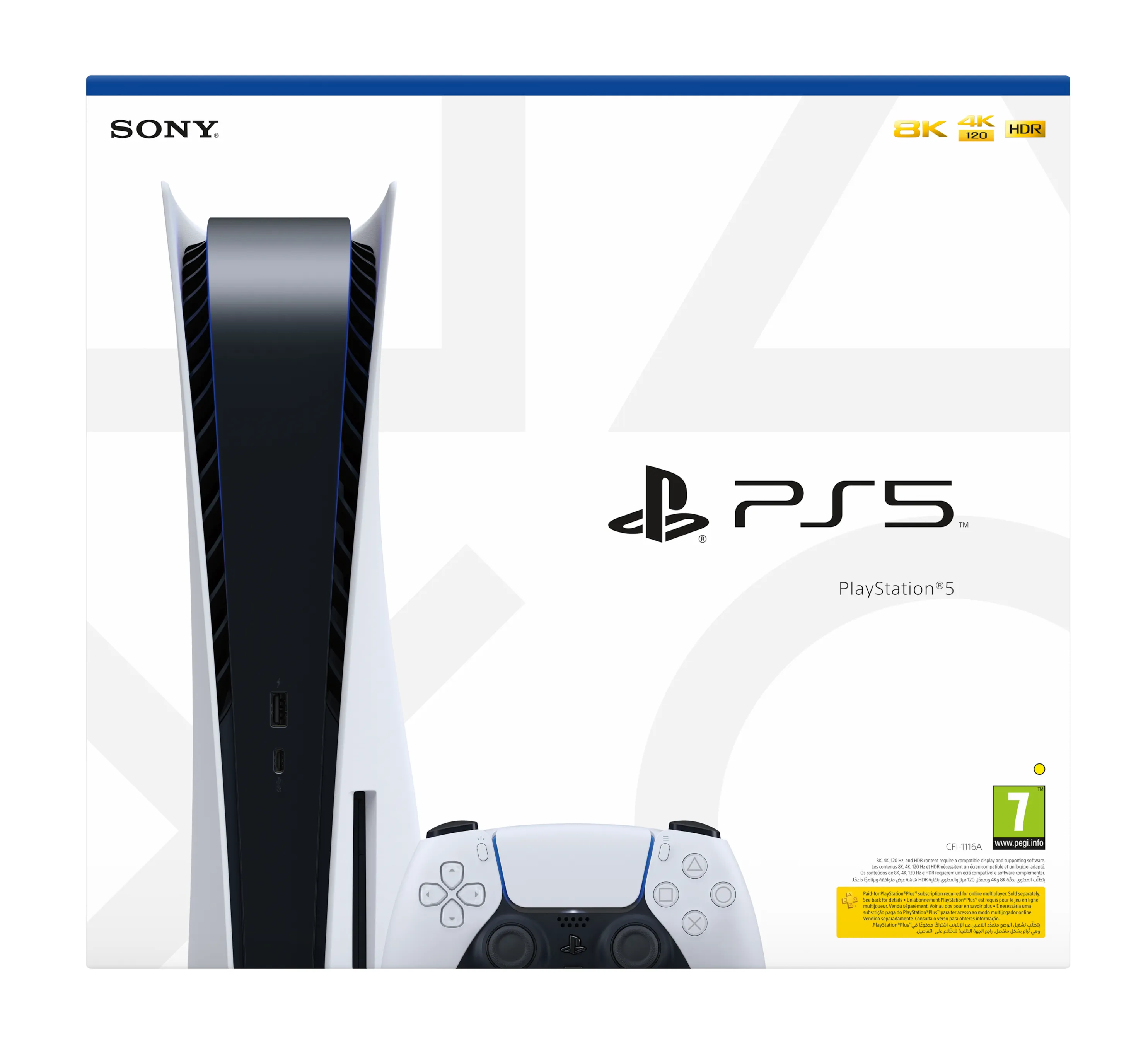 Sony PlayStation 5 - 9423898 - white/black