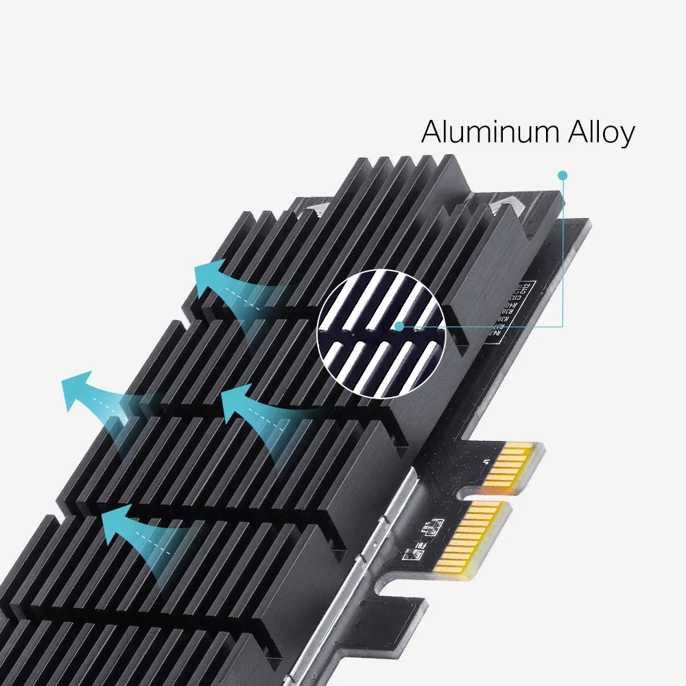 TP-Link Archer T6E, tr&aring;dl&ouml;st PCI-E n&auml;tverkskort, 802.11ac, 2,4/5GHz
