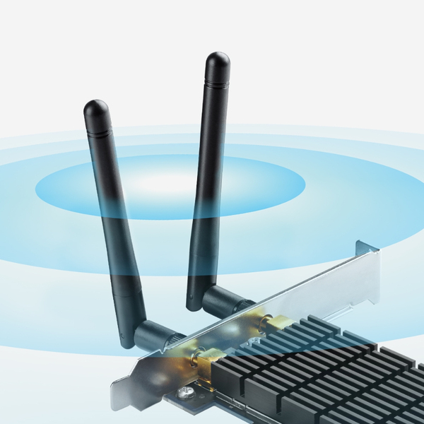 TP-Link Archer T6E, trådlöst PCI-E nätverkskort, 802.11ac, 2,4/5GHz