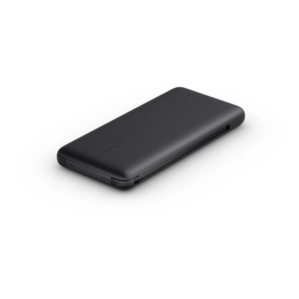 Belkin Boost Charge with Integrated Cables - powerbank, 10000 mAh, Black