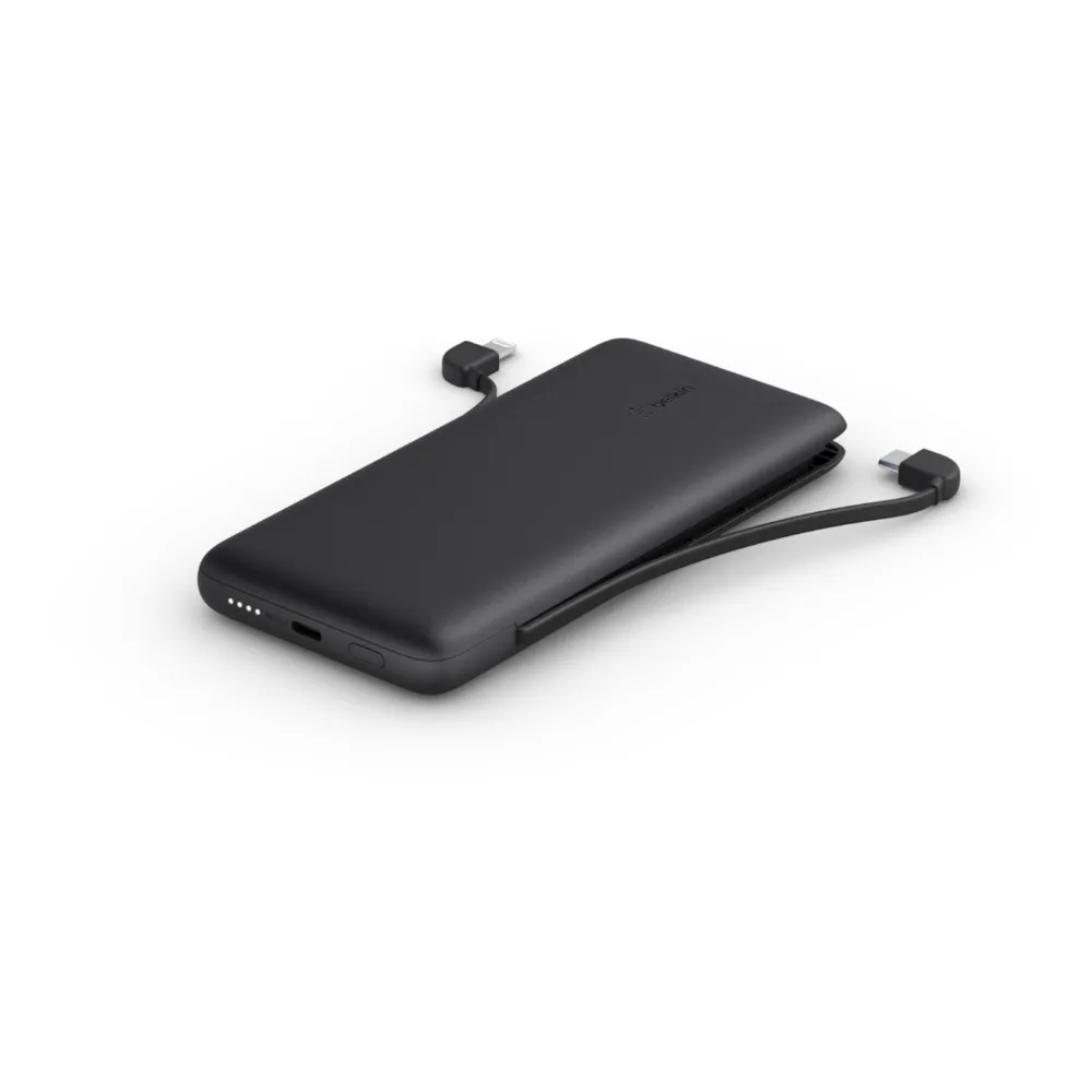 Belkin Boost Charge with Integrated Cables - powerbank, 10000 mAh, Black