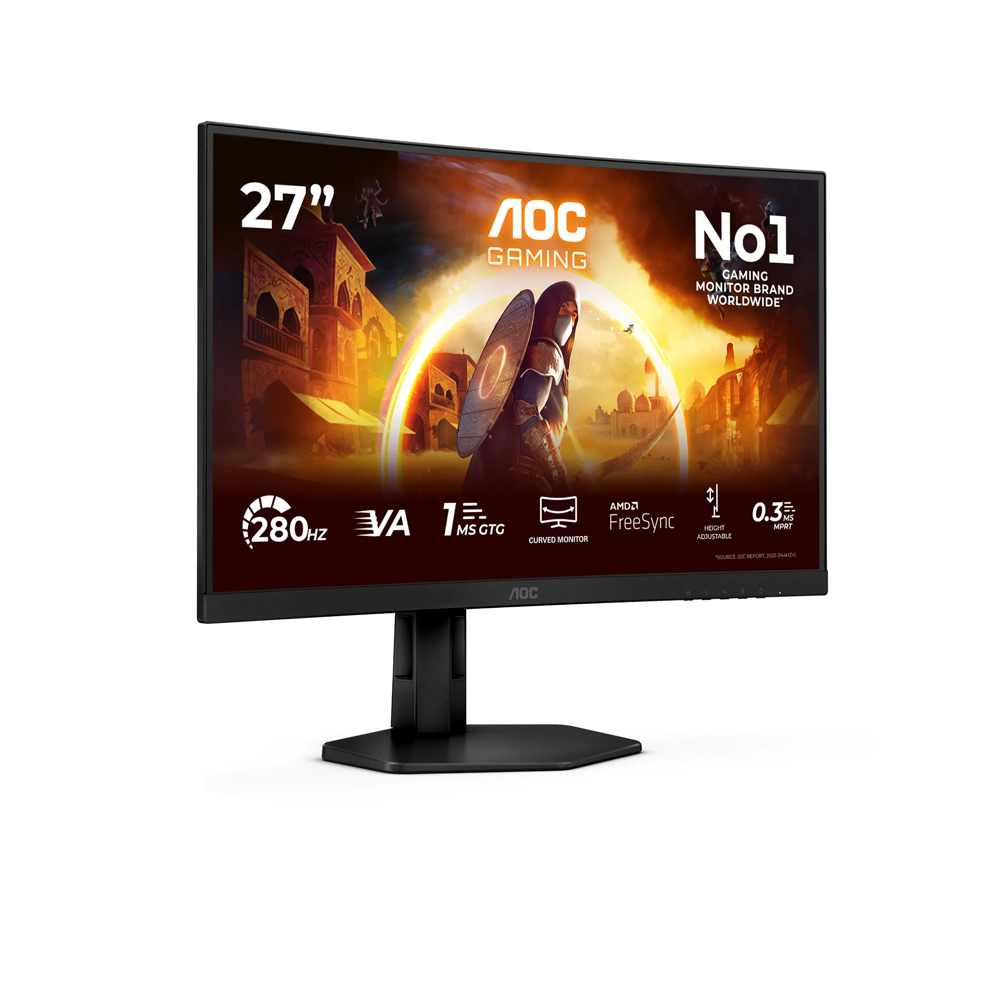 AOC C27G4ZXU 27" Full HD, Fast VA Curved Gaming Monitor