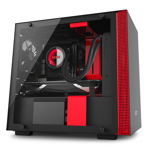 NZXT H200i SMART - Matte Black/Red