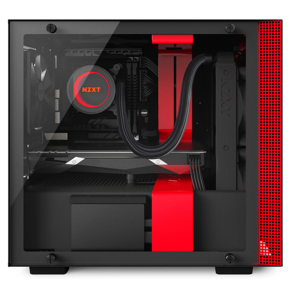 NZXT H200i SMART - Matte Black/Red