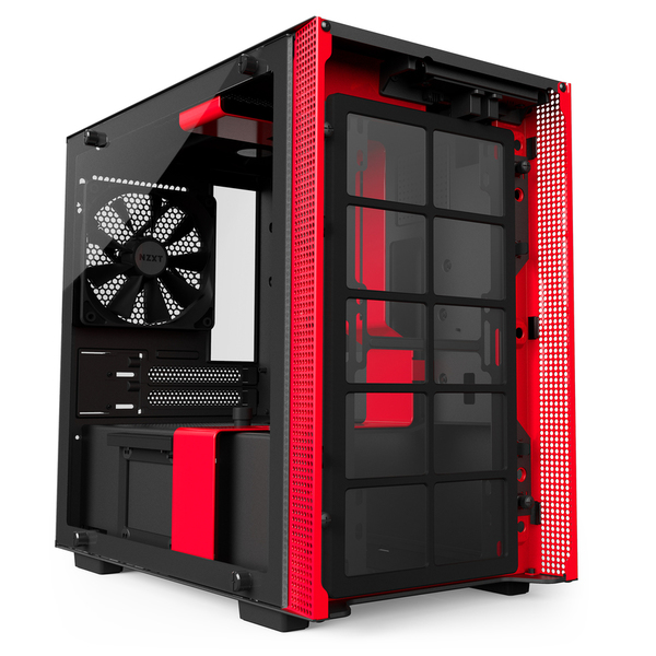 NZXT H200i SMART - Matte Black/Red