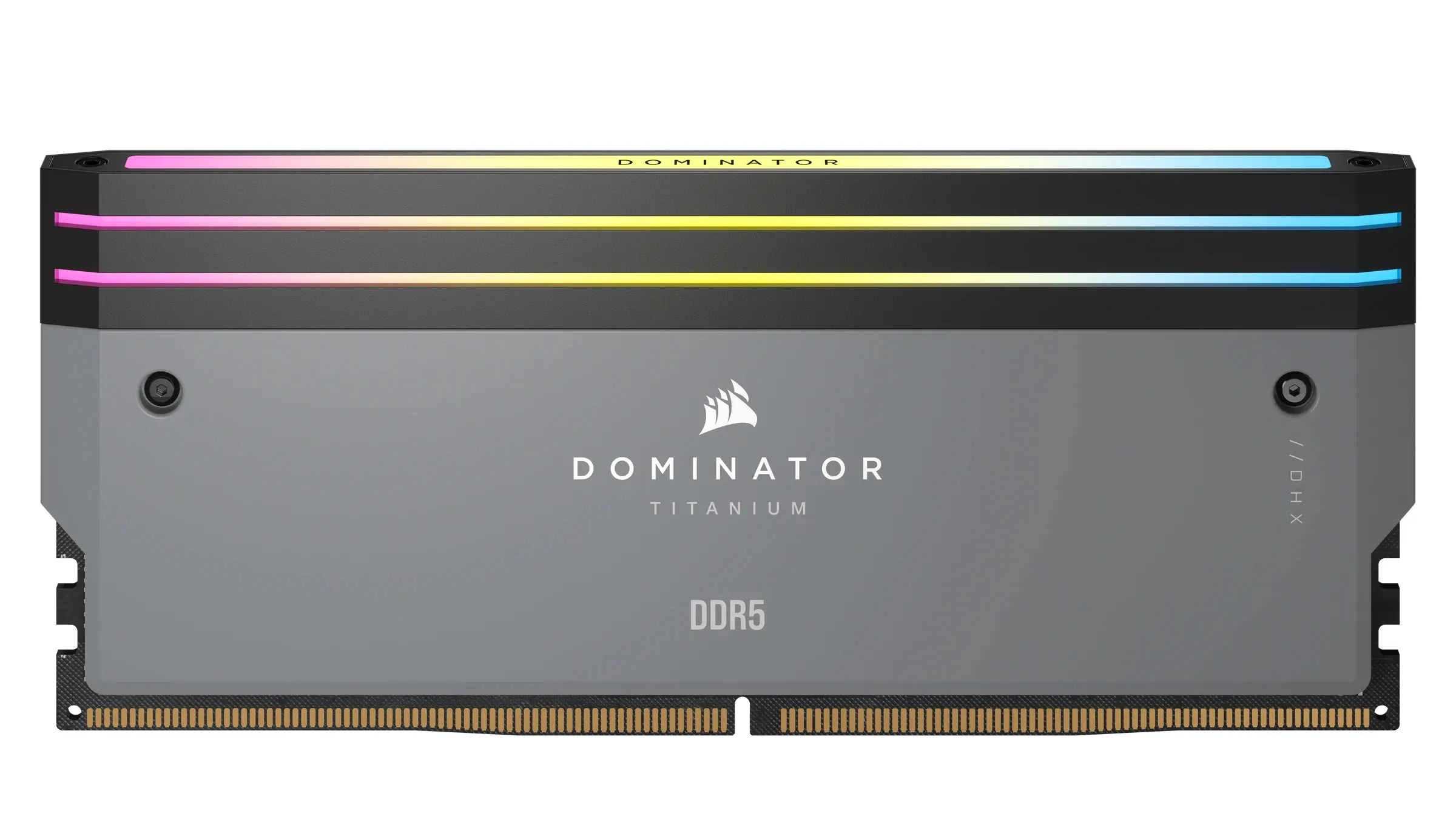 Corsair DOMINATOR TITANIUM RGB 64 Gt (2 x 32 Gt) DDR5 6000 MHz, CL30 -muisti, harmaa (EXPO)