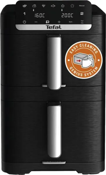 Tefal Easy Fry Crispy Stack EY7568, 10 l, 10 kg, 2700 W, airfryer, musta