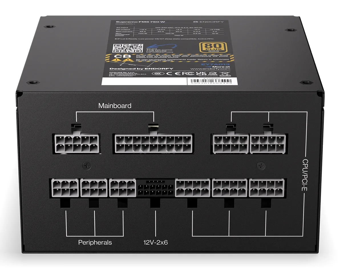 ENDORFY Supremo FM6 750W - PSU, 80 Plus Gold