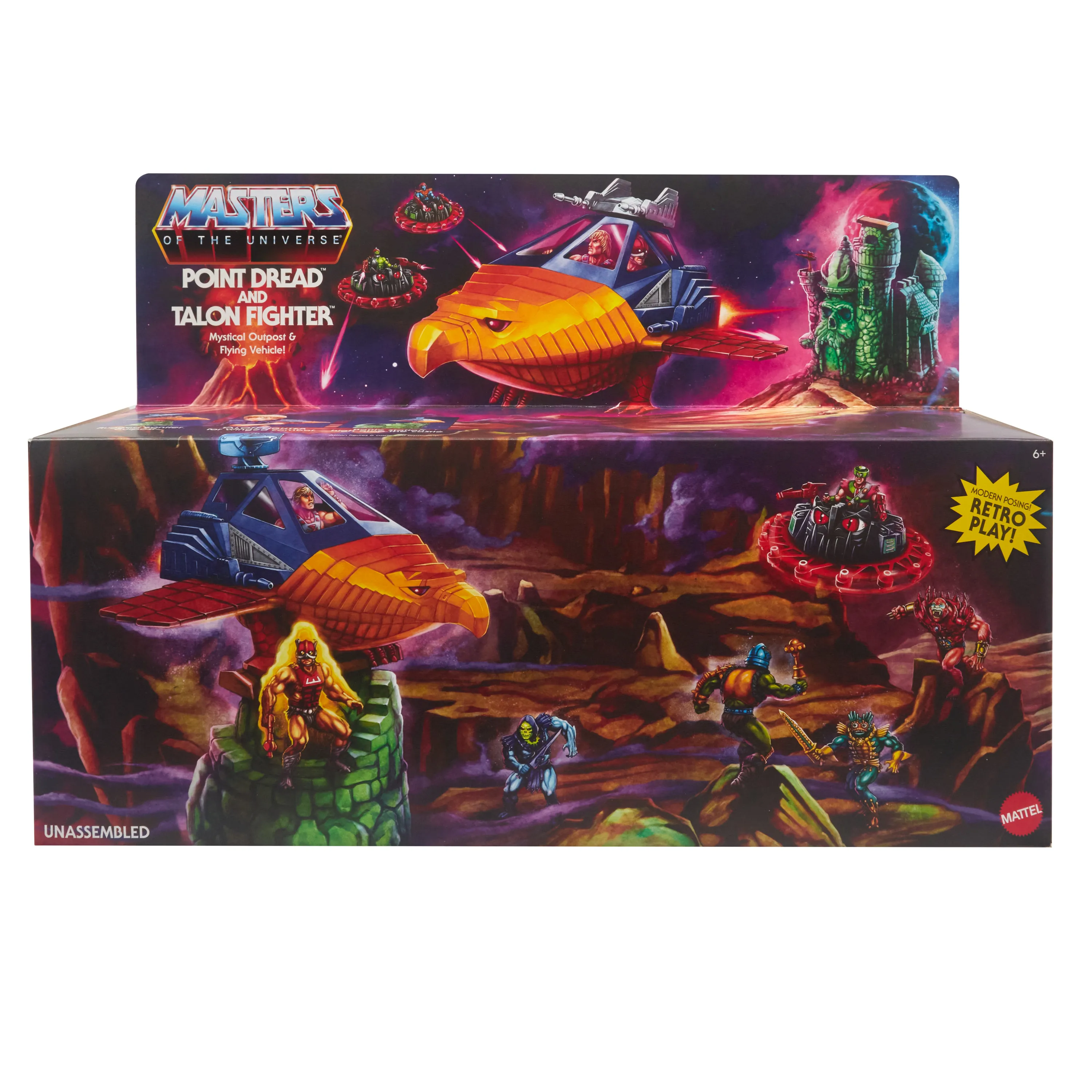 Mattel Masters of the Universe Origins Talon Fighter with Point Dread, toy vehicle