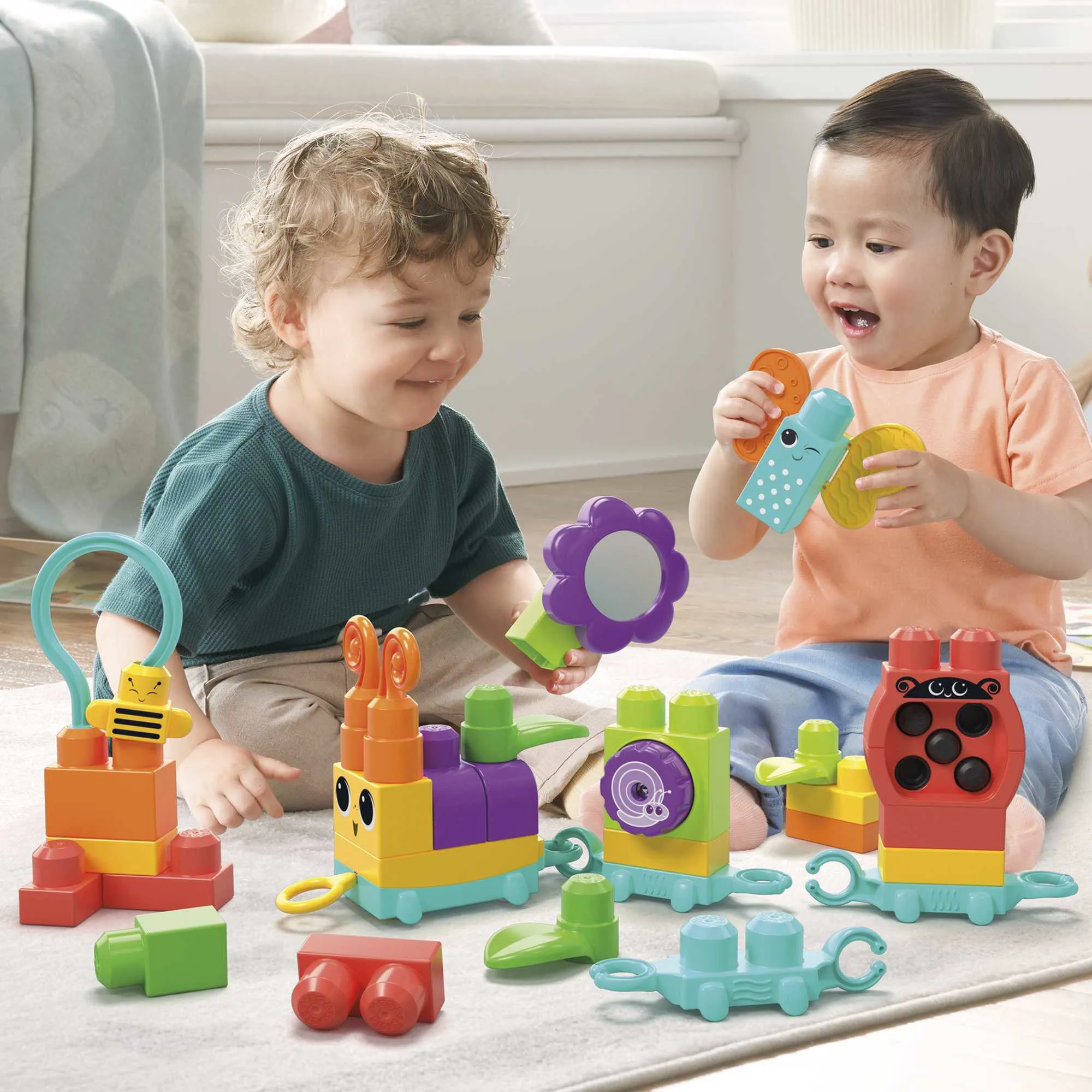 Mega Bloks Rolling Fun Caterpillar Train Construction Toy