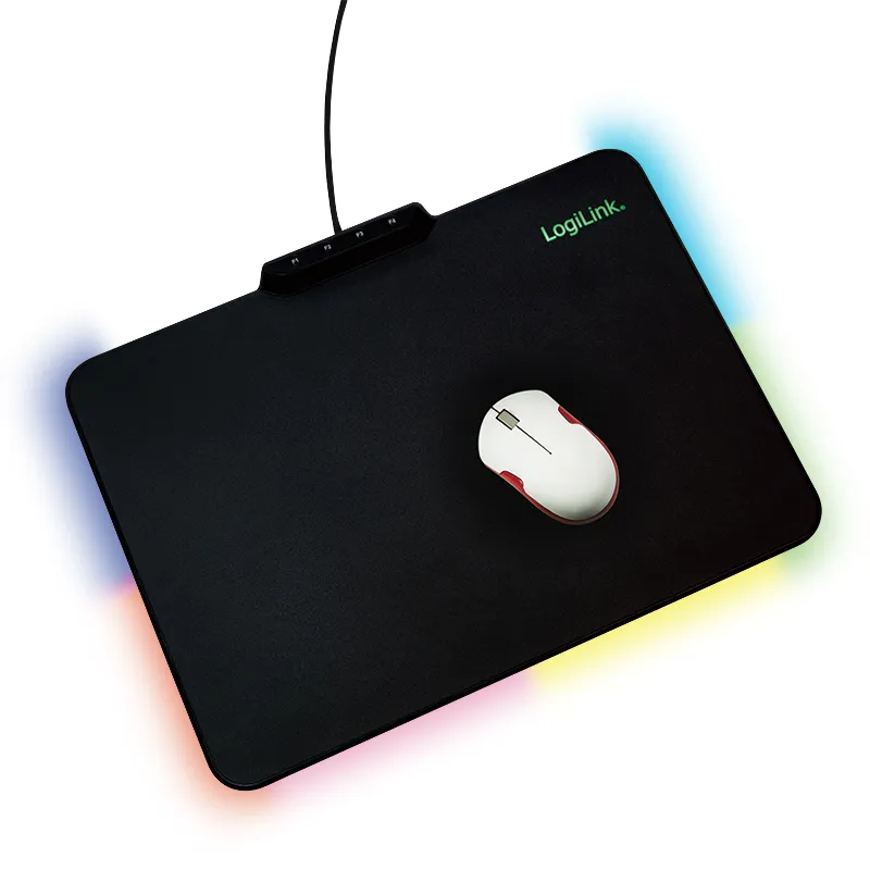 LogiLink RGB-LED - spelmusmatta 360x260x1,8mm