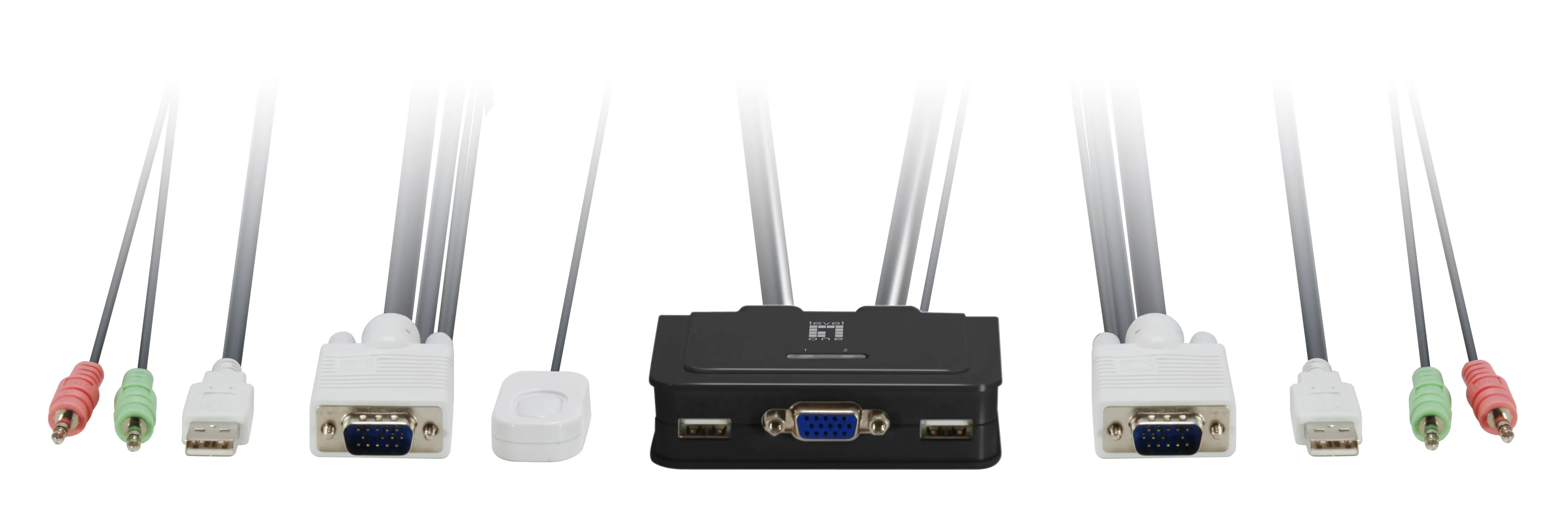 KV02 Port/USB LevelOne KVM-022