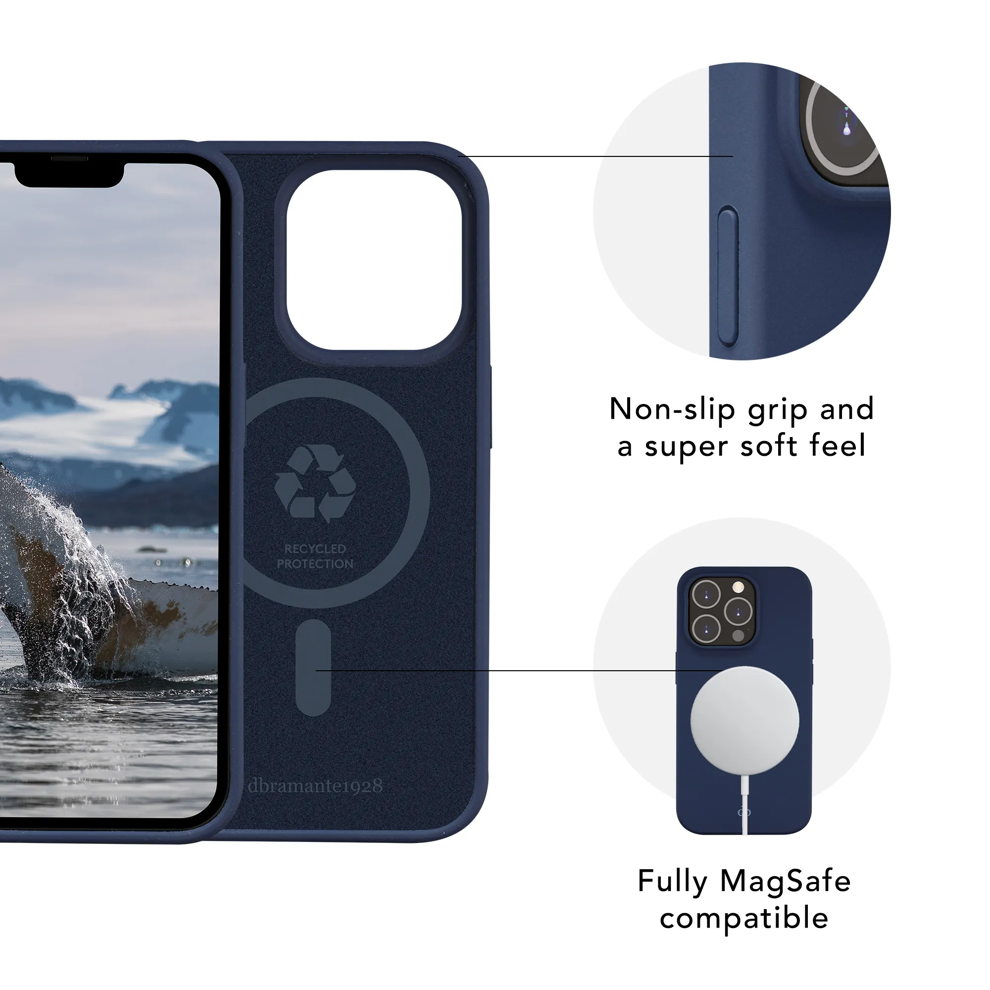 Dbramante1928 Monaco MagSafe, iPhone 14 Pro - fodral, Pacific Blue