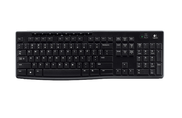 Logitech K270 -langaton näppäimistö, musta