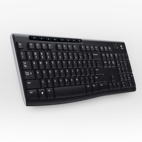 Logitech K270 -langaton n&auml;pp&auml;imist&ouml;, musta