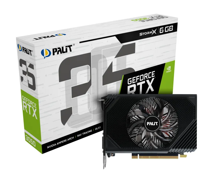 Palit GeForce RTX 3050 StormX 6 Gt -n&auml;yt&ouml;nohjain