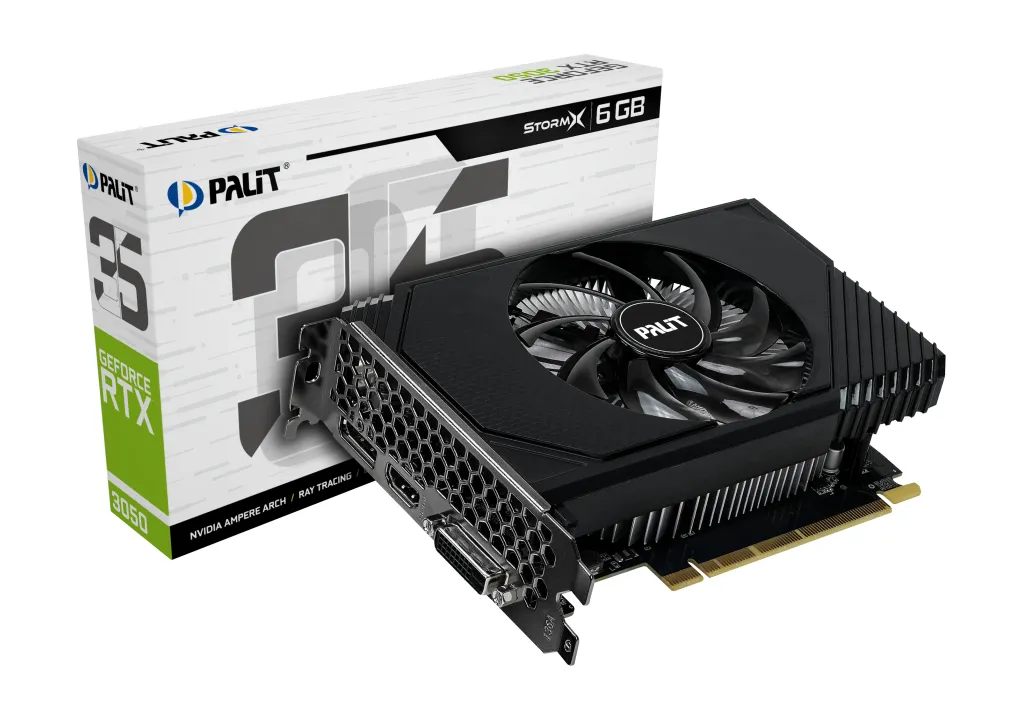 Palit GeForce RTX 3050 StormX 6 Gt -n&auml;yt&ouml;nohjain