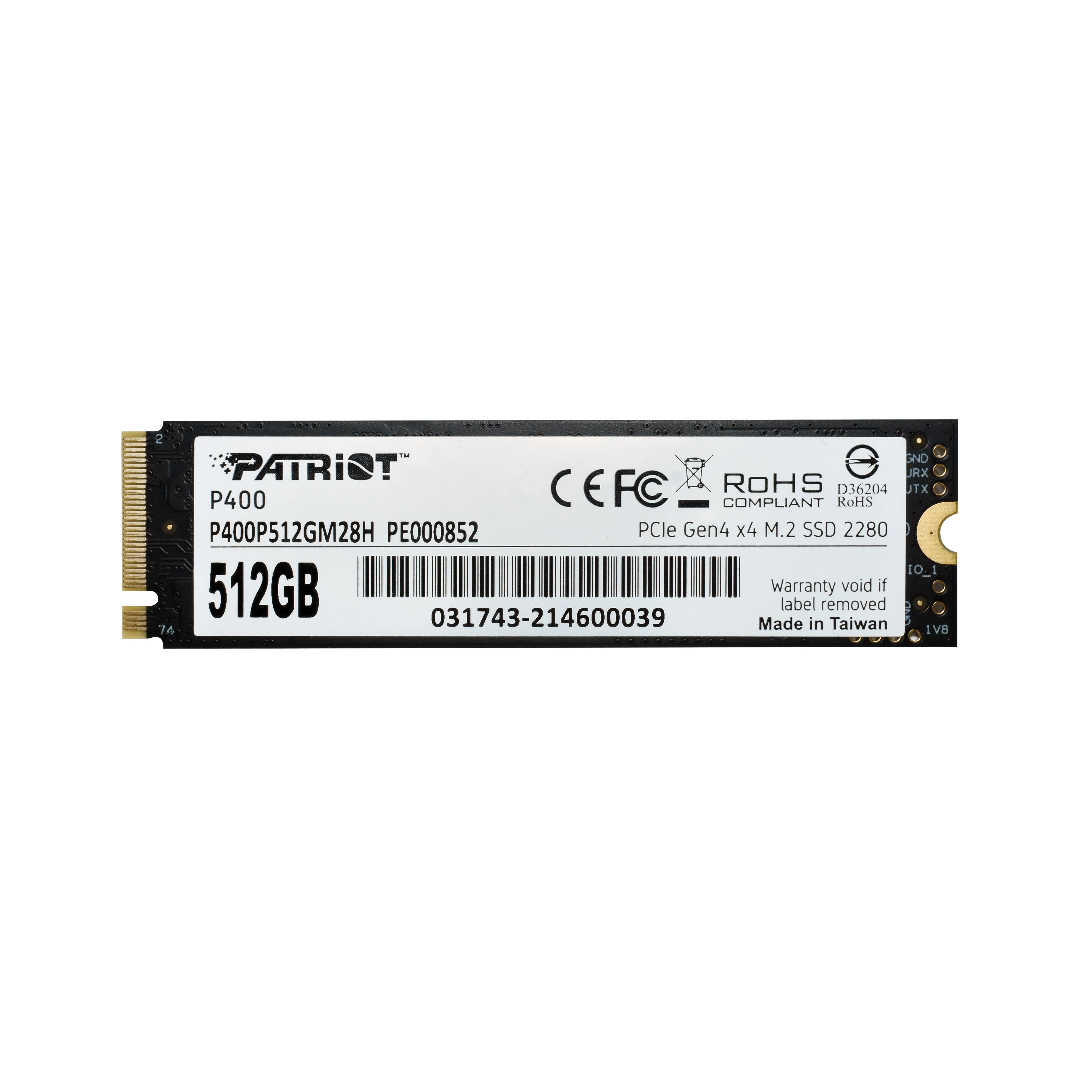 Patriot P400 512GB, PCIe 4.0, M.2 - SSD