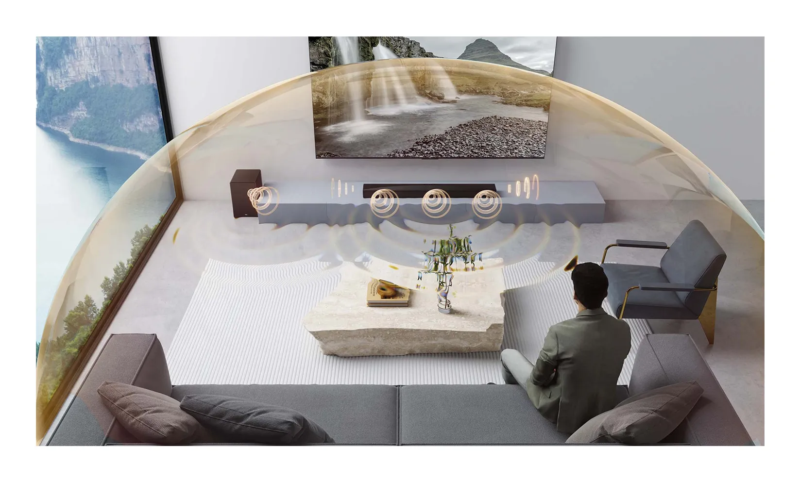 TCL Q65H 5.1 Dolby Atmos Soundbar system, with wireless subwoofer, Black