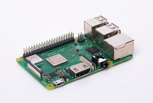 Raspberry Pi 3 Model B+, enkortsdator, Bluetooth, Wi-fi, PoE, 1GB RAM