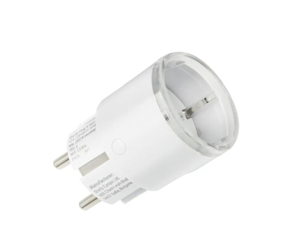 Shelly Plug PM Gen3 - 16A white Wi-Fi-enabled energy meter that plugs into a standard outlet