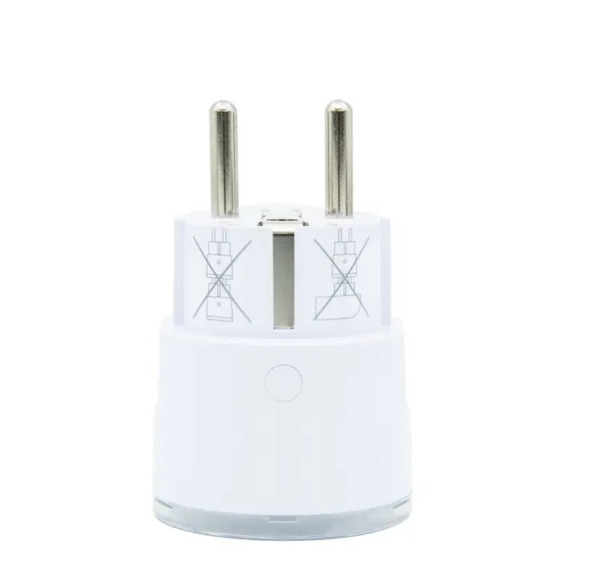 Shelly Plug PM Gen3 &ndash; 16 A, vit, WiFi-ansluten energim&auml;tare som ansluts till ett vanligt eluttag