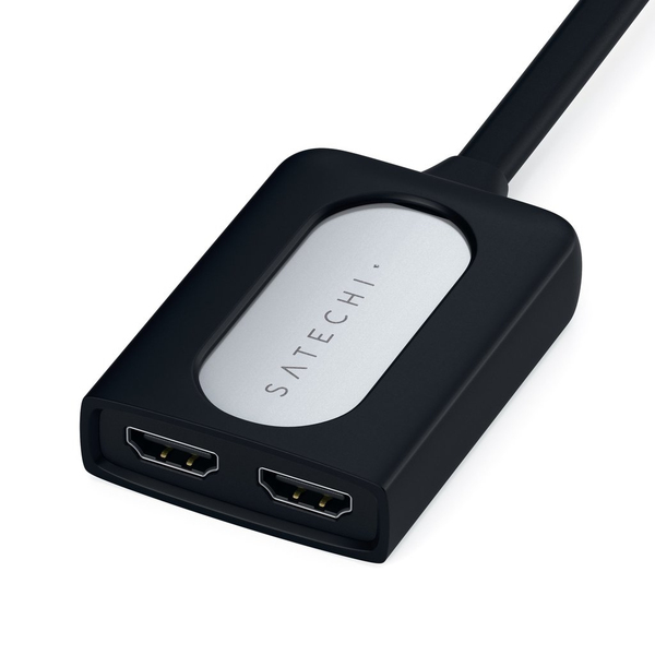 Satechi Dual USB-C &ndash; HDMI - adapter, Silver