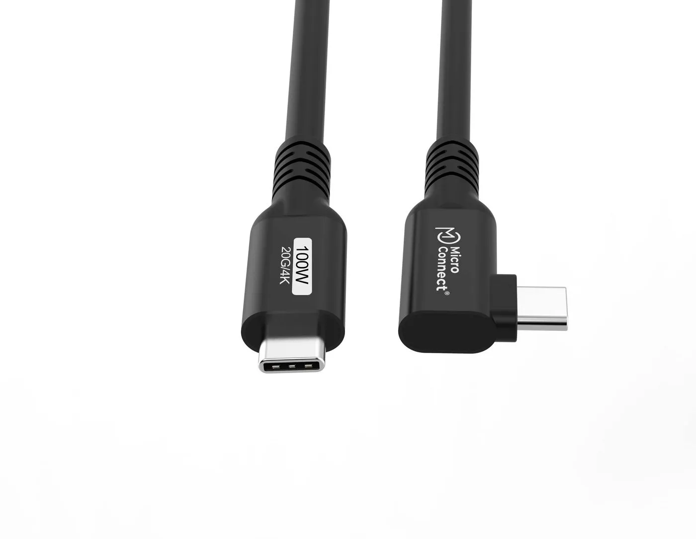MicroConnect Premium USB-C - USB-C 100W - Kabel, Svart, 4m