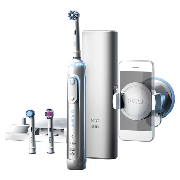 BRAUN S&Auml;HK&Ouml;HAMMASHARJA ORAL-B GENIUS 8200 SPECIAL EDITION. Uusi kevyt ja siro runko. Tehokas lithiumi-akku. 10 500 kierrosta ja 40 000 syk&auml;yst&auml;/min. Harjausalue