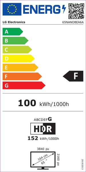 LG NANO8E 65NANO8EA6A 65" 4K NanoCell LED webOS 25 TV, 60Hz, HDR10, HLG