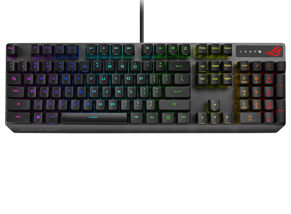 Asus ROG Strix Scope RX -mekaaninen pelin&auml;pp&auml;imist&ouml;
