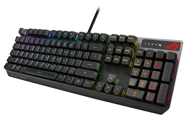 Asus ROG Strix Scope RX -mekaaninen pelin&auml;pp&auml;imist&ouml;