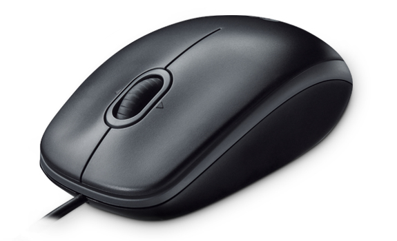 B110, Corded mouse,Black