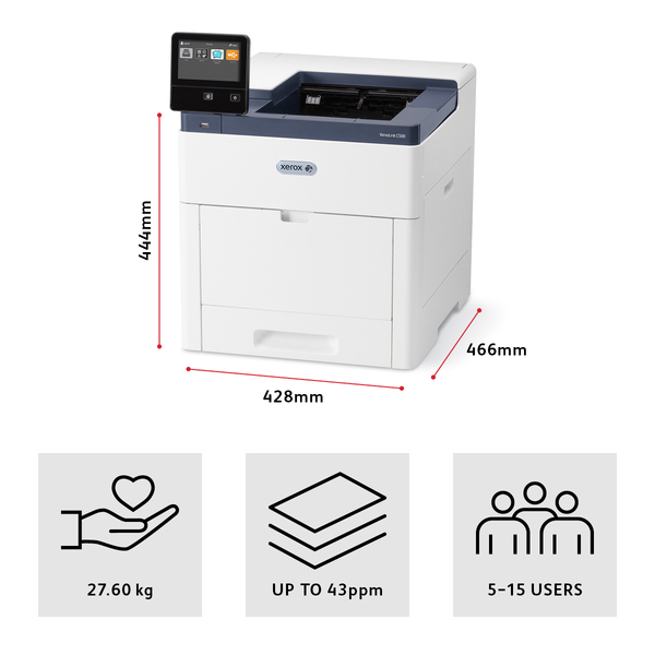 Xerox VersaLink C500V_DN?FI Duplex, LAN, A4 -v&auml;rilasertulostin