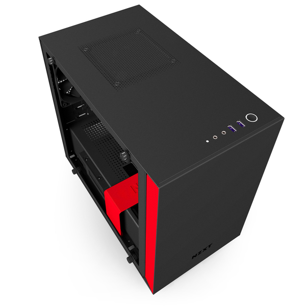 NZXT H200i SMART - Matte Black/Red