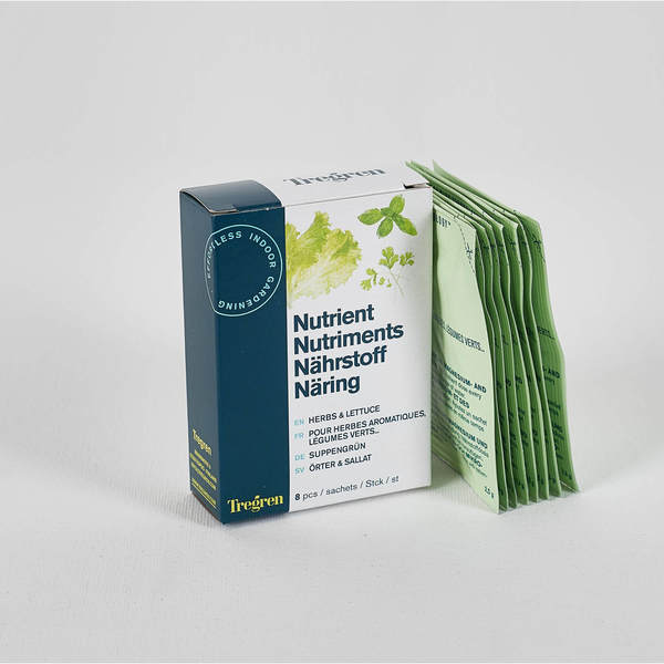 TREGREN Nutrient Herbs and lettuce