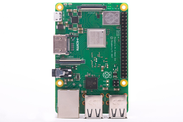 Raspberry Pi 3 Model B+, enkortsdator, Bluetooth, Wi-fi, PoE, 1GB RAM