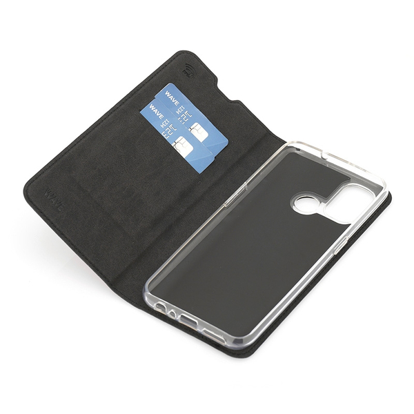 Wave Book Case, OnePlus Nord N100 - flipfodral, Svart