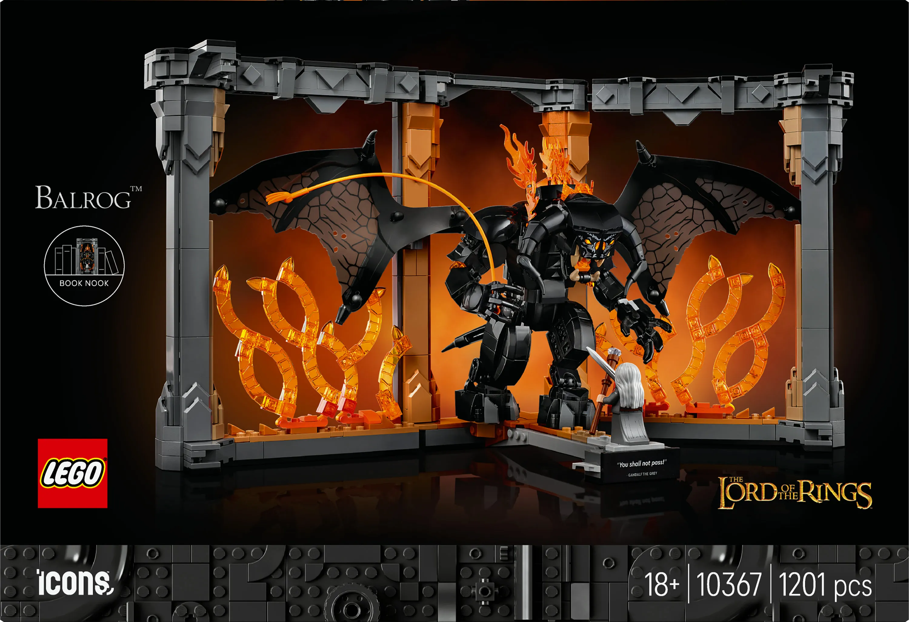 LEGO Icons The Lord of the Rings: Balrog's Fire Realm 10367