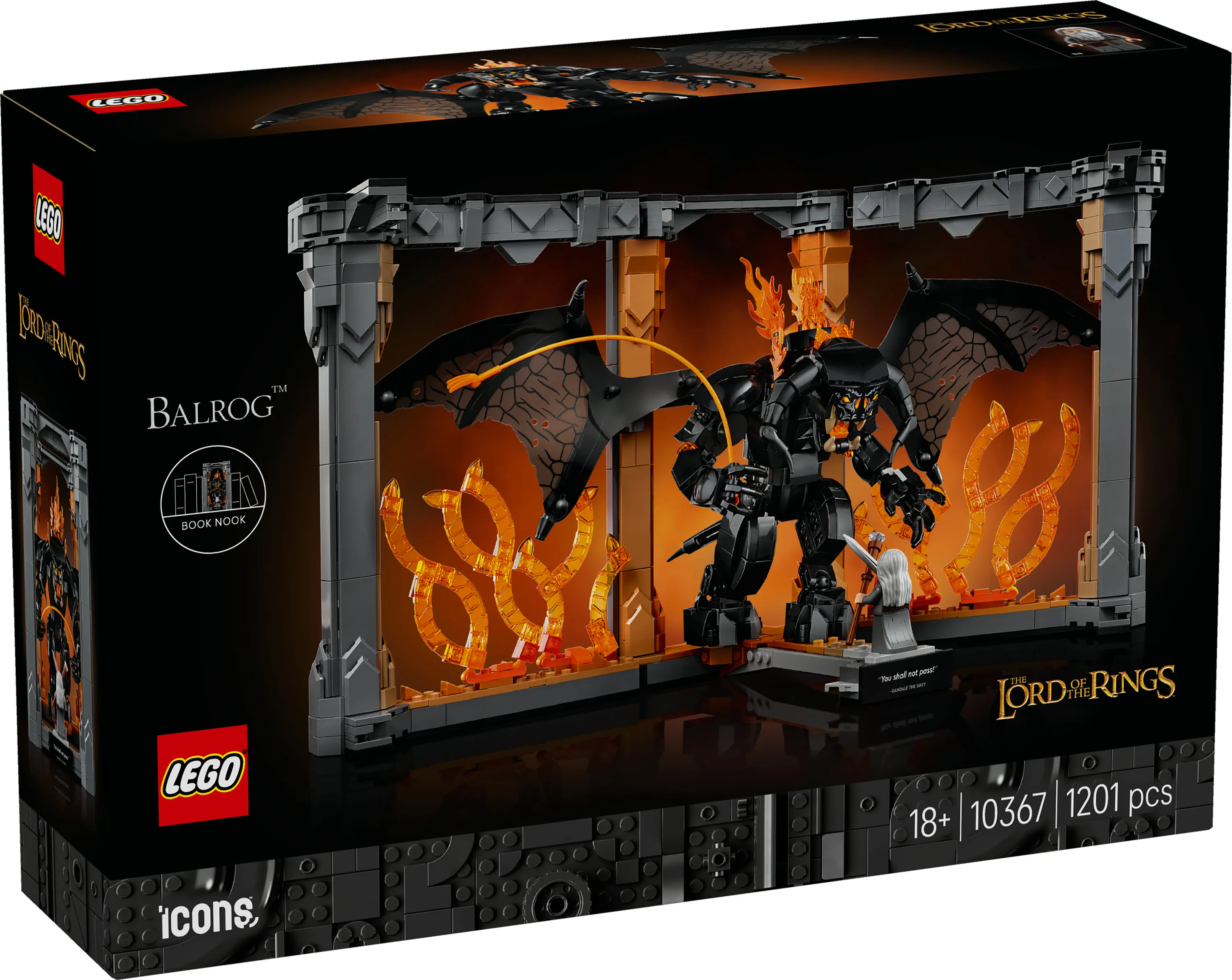 LEGO Icons The Lord of the Rings: Balrog's Fire Realm 10367