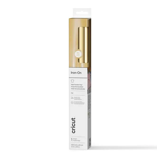 Cricut Foil Iron-On 30x60cm (Light Gold)
