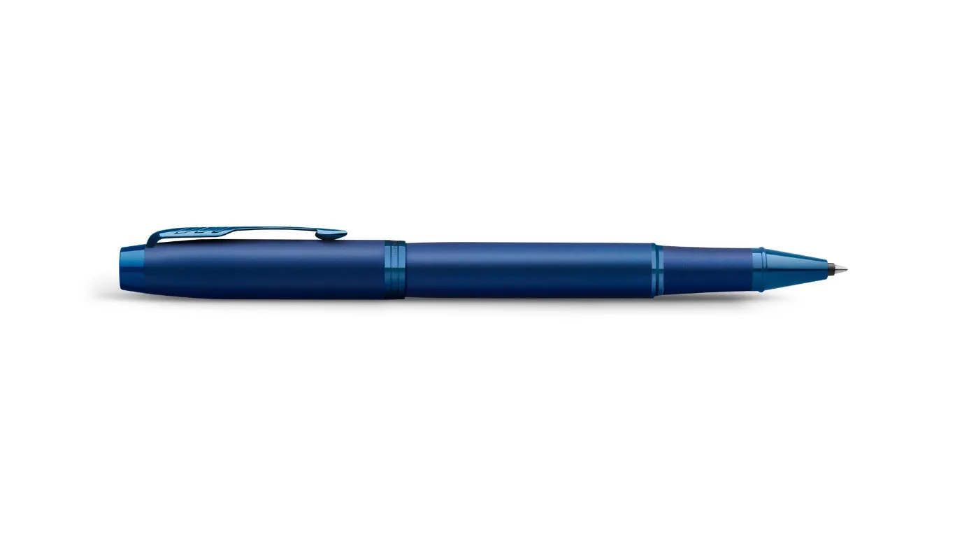 Parker IM Monochrome Blue Rollerball F Black ink