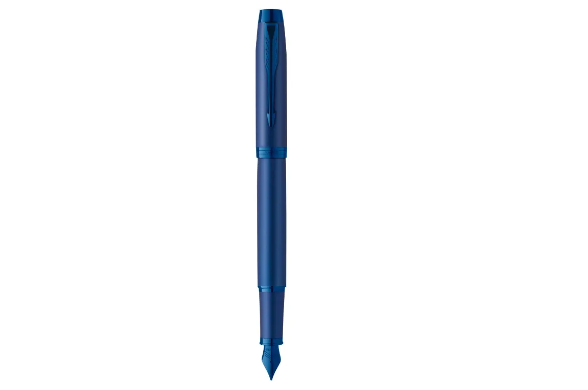 Parker IM Monochrome Blue Rollerball F Black ink