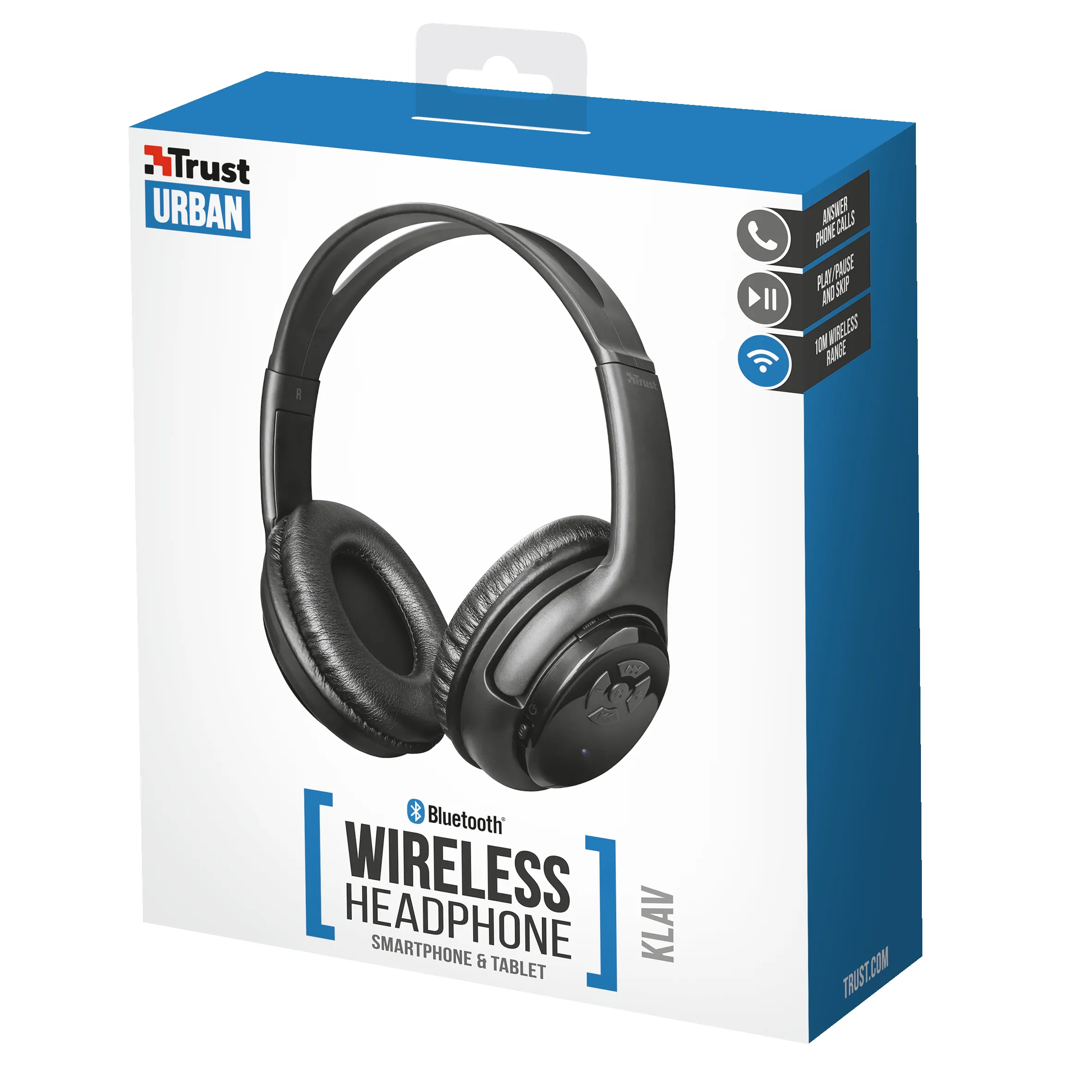 TRUST BLUETOOTH HEADPH BLACK - BLUETOOTH HEADPHONE BLACK