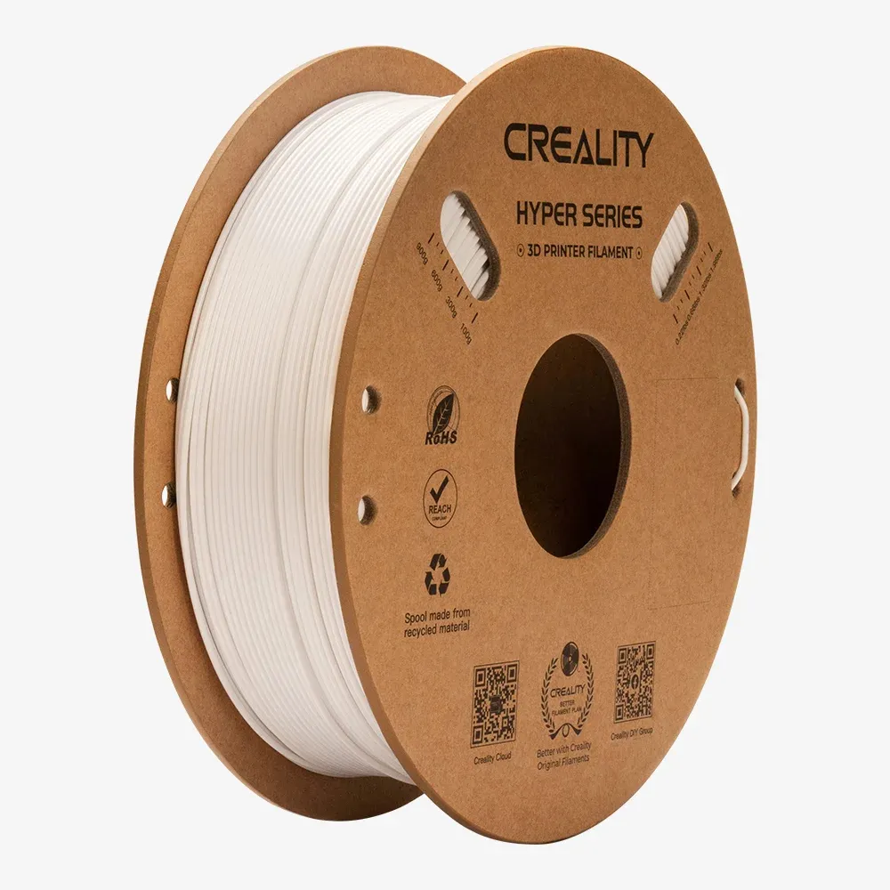 Creality Hyper PETG 1.75 mm, 1 kg 3D-skrivarfilament, vit