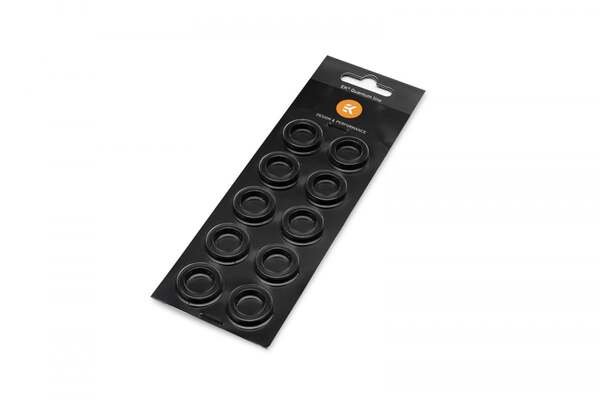 EKWB EK-Quantum Torque Color Ring 10-Pack HDC 16 - black, Connection (black, 10 pieces)